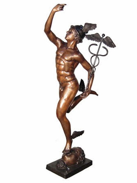 Flying Mercury Statue By Giambologna Greek God Reproduction large